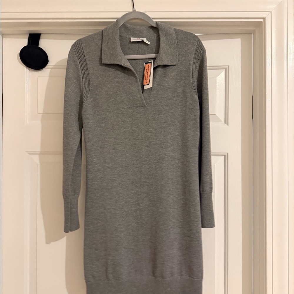 Vineyard Vines NWT Gray Sweater Dress